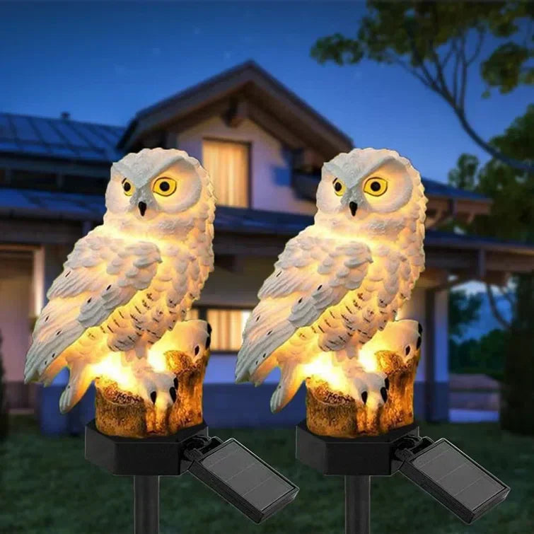Owlight – Solardriven trädgårdslampa med dekorativ uggla