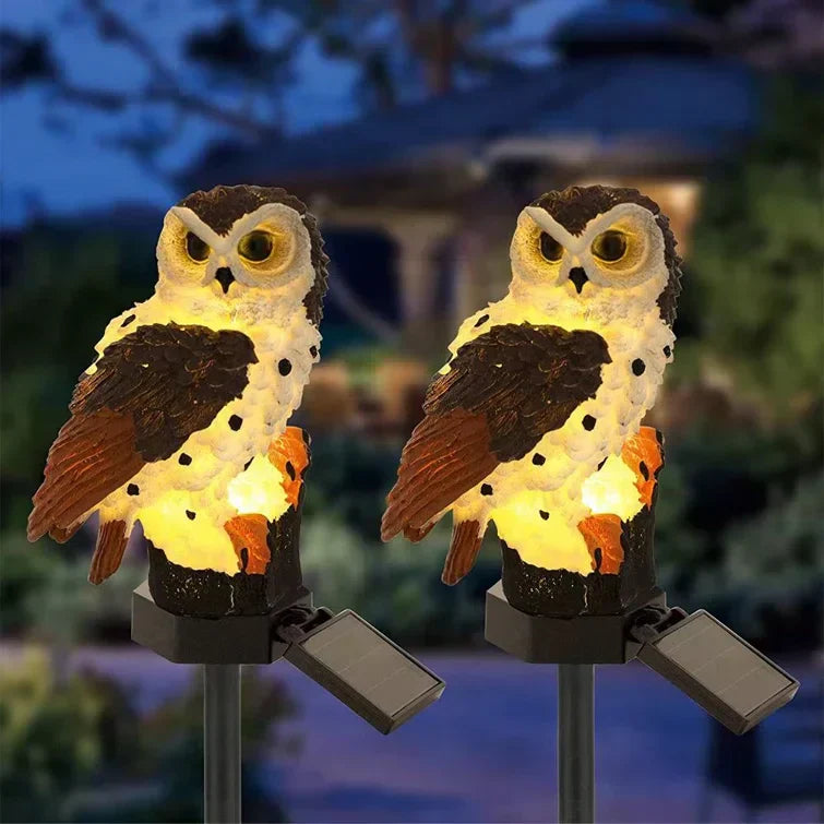 Owlight – Solardriven trädgårdslampa med dekorativ uggla