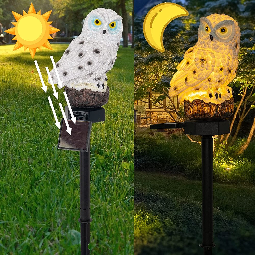 Owlight – Solardriven trädgårdslampa med dekorativ uggla