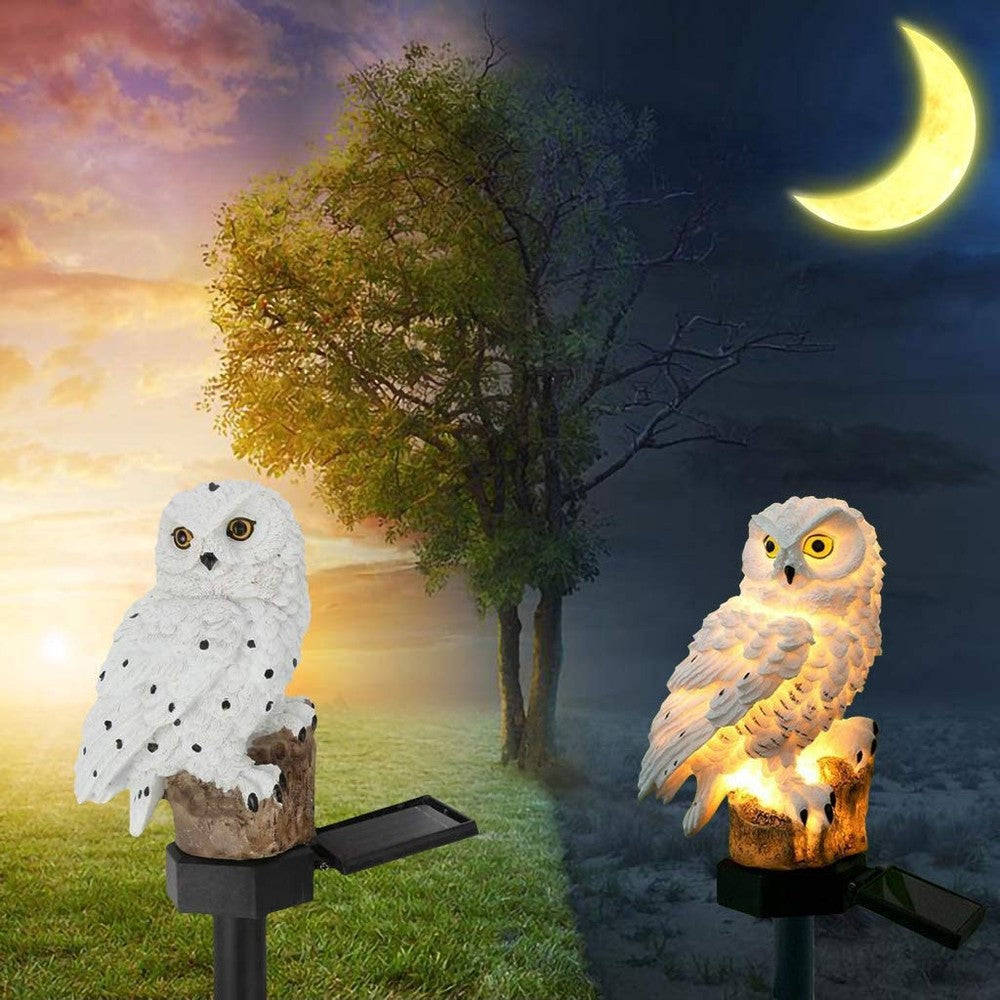 Owlight – Solardriven trädgårdslampa med dekorativ uggla