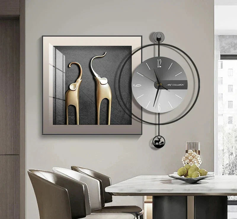 EleganTime – Modern Väggklocka med Kreativ Design