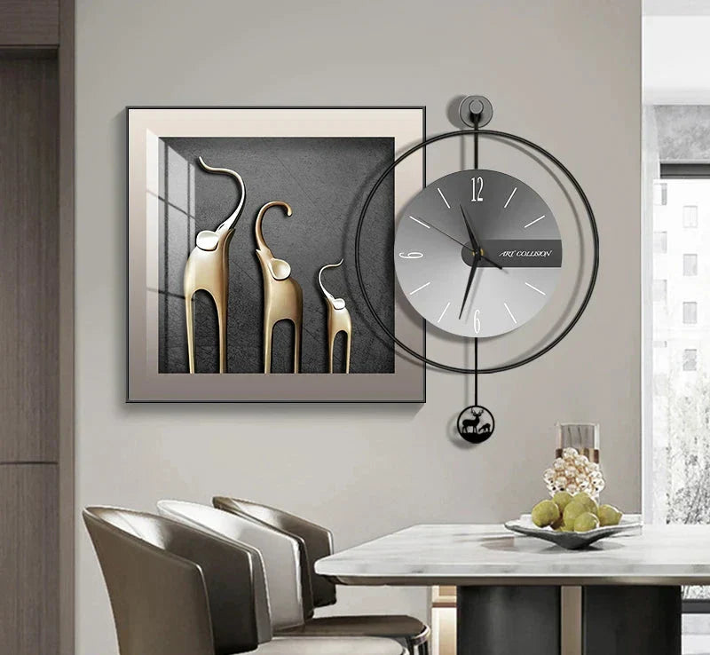 EleganTime – Modern Väggklocka med Kreativ Design