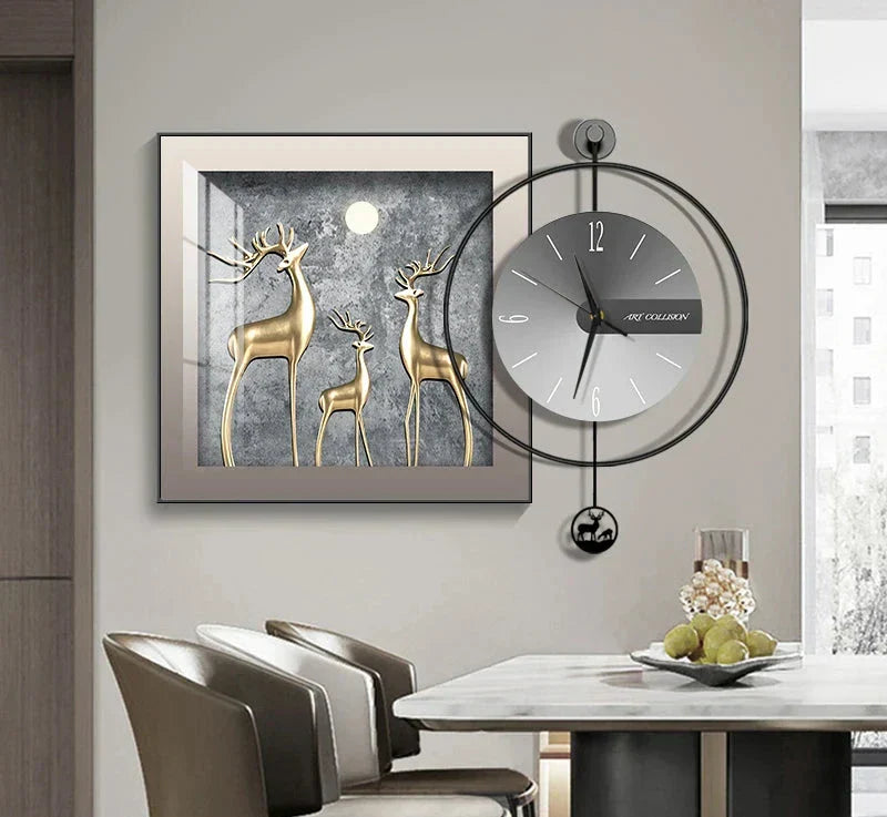 EleganTime – Modern Väggklocka med Kreativ Design