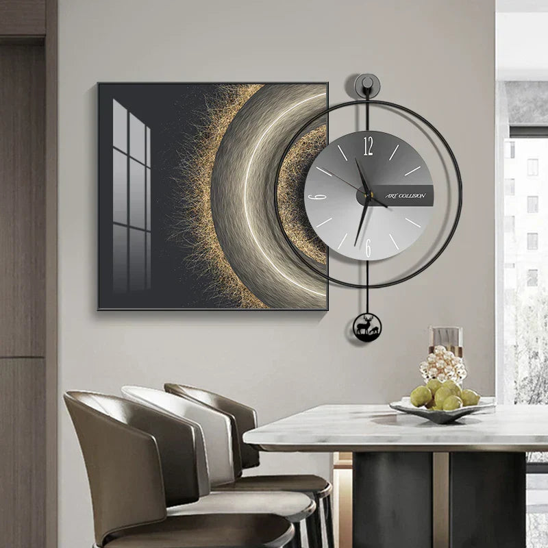 EleganTime – Modern Väggklocka med Kreativ Design