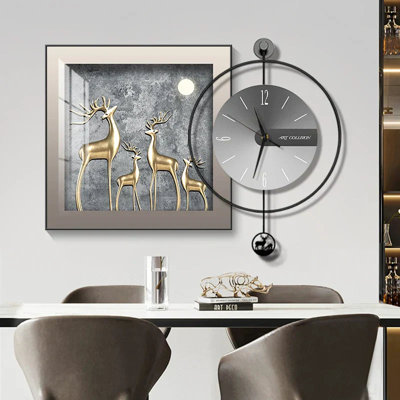 EleganTime – Modern Väggklocka med Kreativ Design