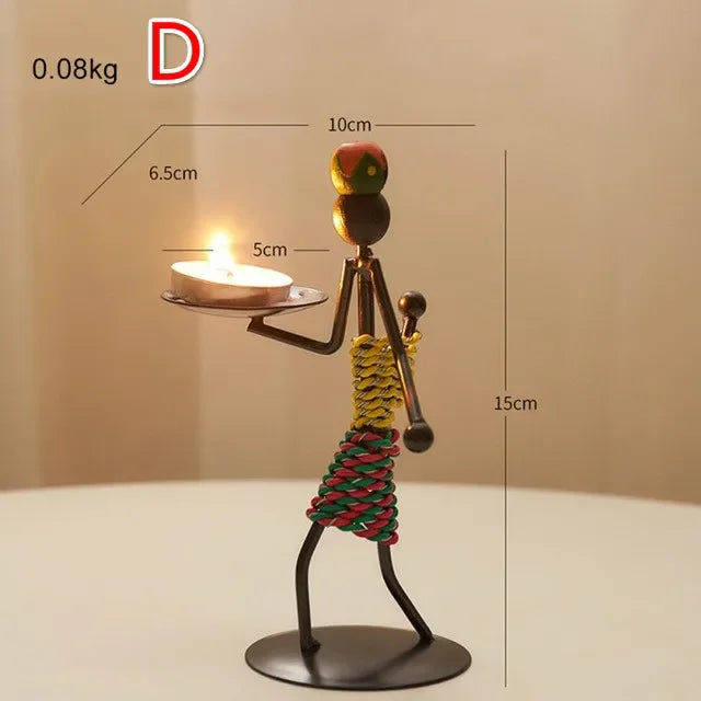 AfroGlow – Handgjord Afrika-Inspirerad Värmeljushållare