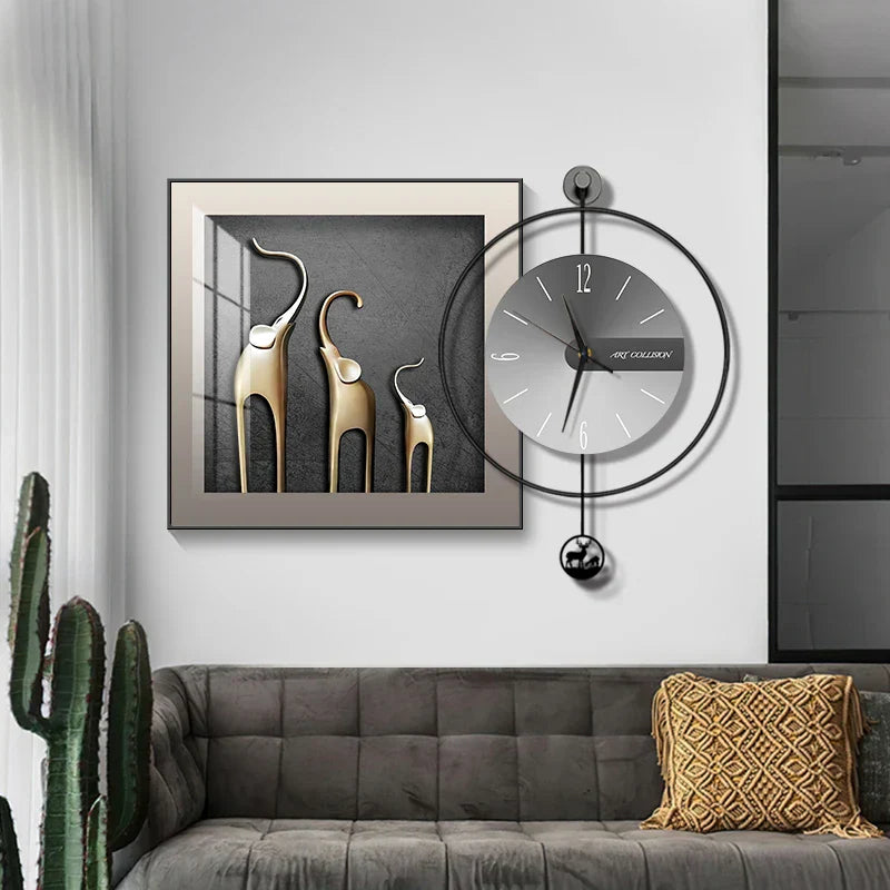 EleganTime – Modern Väggklocka med Kreativ Design