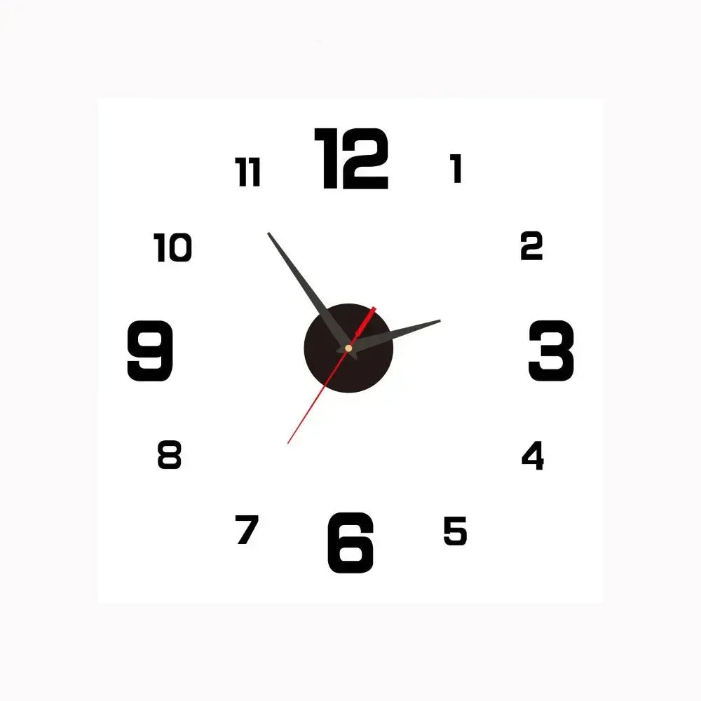 QuietTime – Digital Väggklocka med Klassisk Design