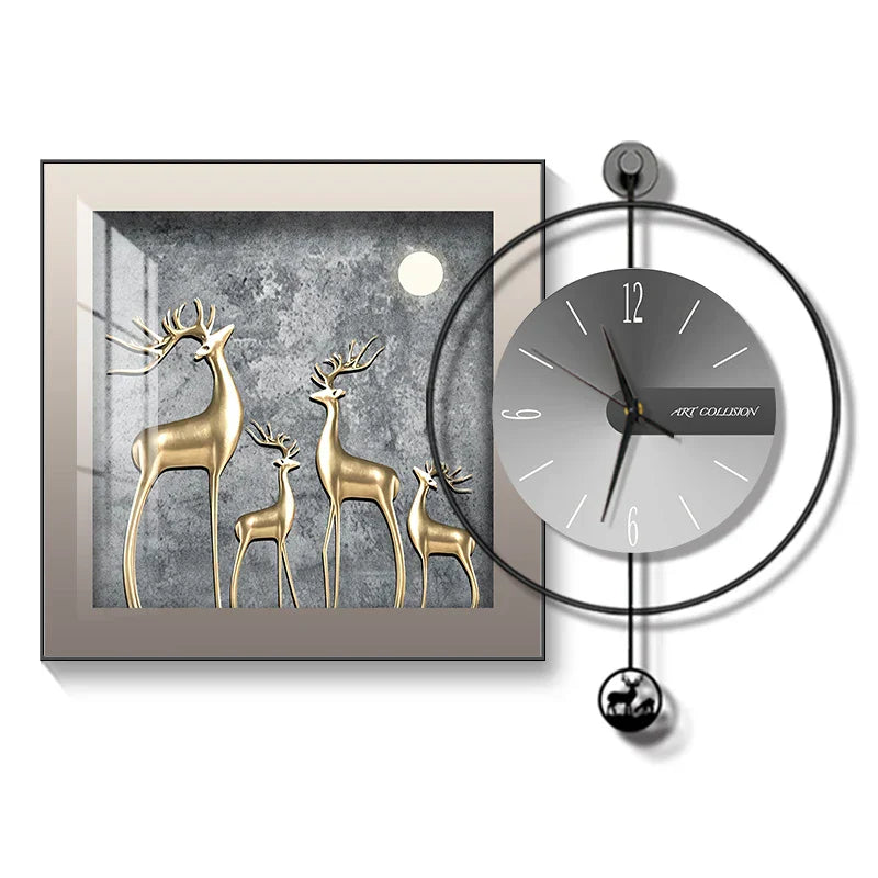 EleganTime – Modern Väggklocka med Kreativ Design