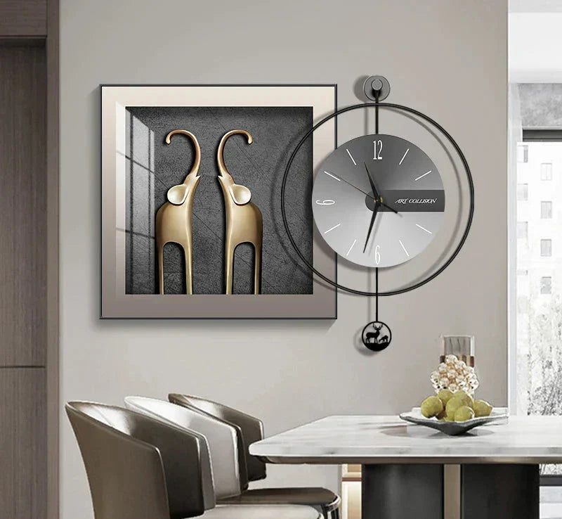 EleganTime – Modern Väggklocka med Kreativ Design