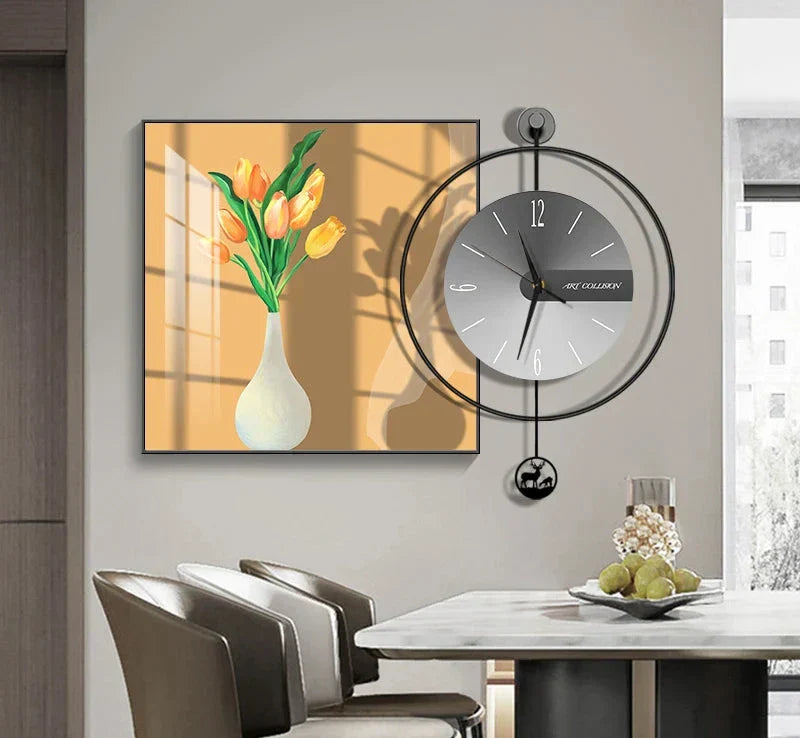 EleganTime – Modern Väggklocka med Kreativ Design