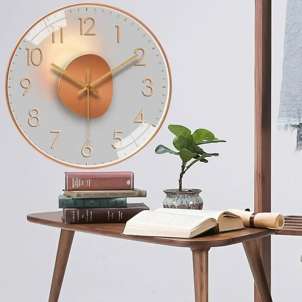 QuietTime – Digital Väggklocka med Klassisk Design