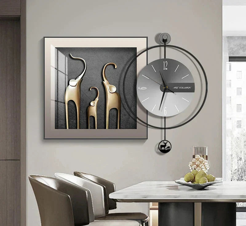 EleganTime – Modern Väggklocka med Kreativ Design