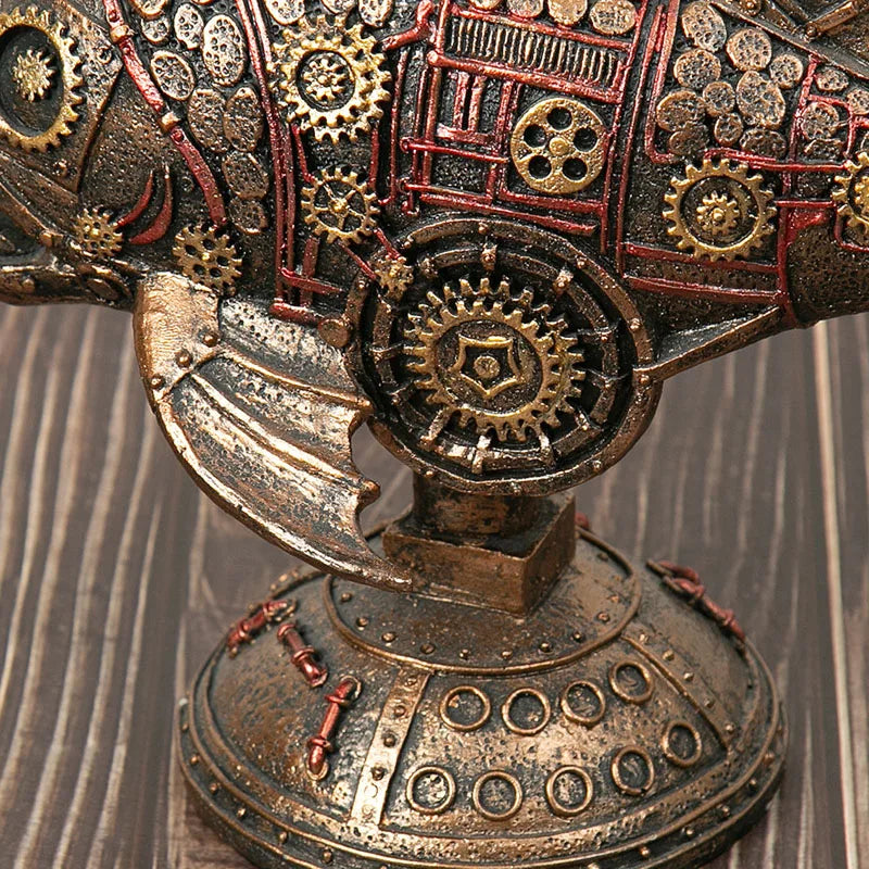 GearFin – Steampunk Gearfish Skulptur