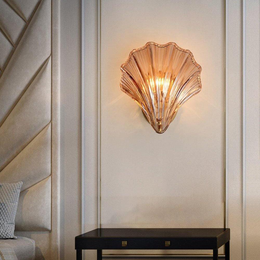 OceanGlow – Nautisk Vägglampa med Skaldesign