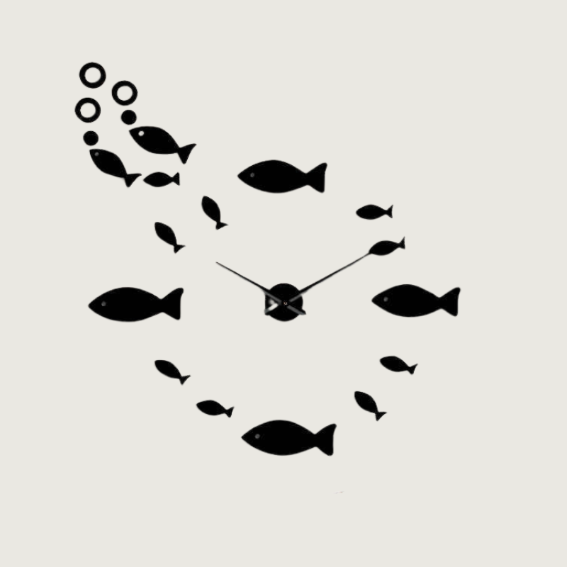 ReflectTime – Modern Väggklocka med Reflekterande Design