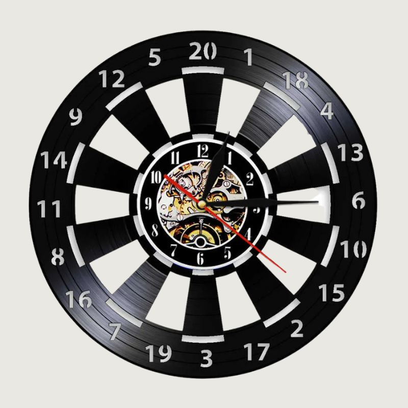 DartClock – Retro väggklocka med darttema