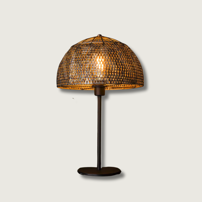 AlfieLicht – En bordslampa med stil i svart och brun