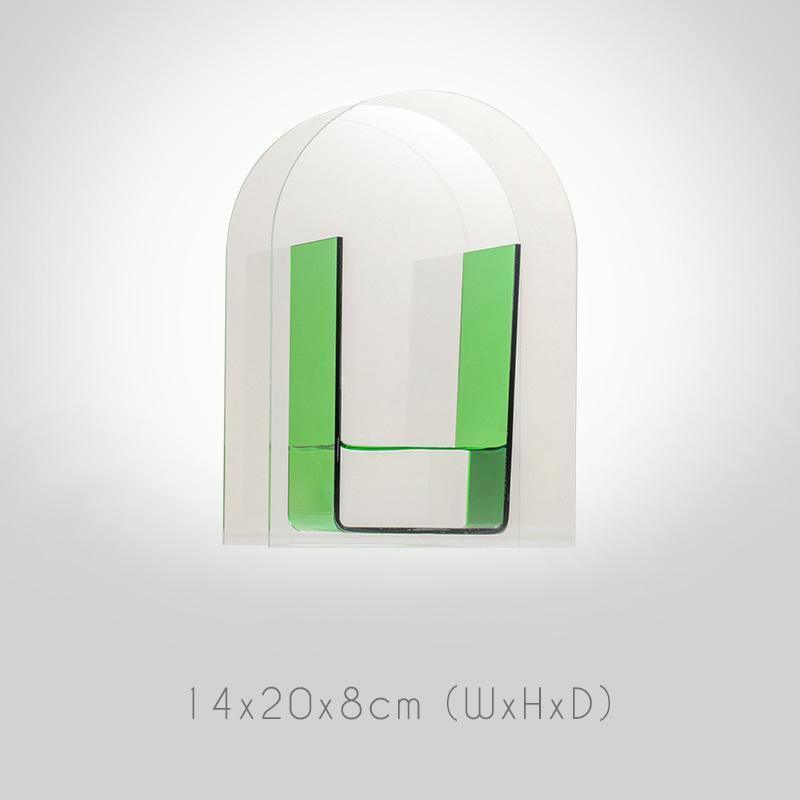 Geometrisk Blommig Akrylvase