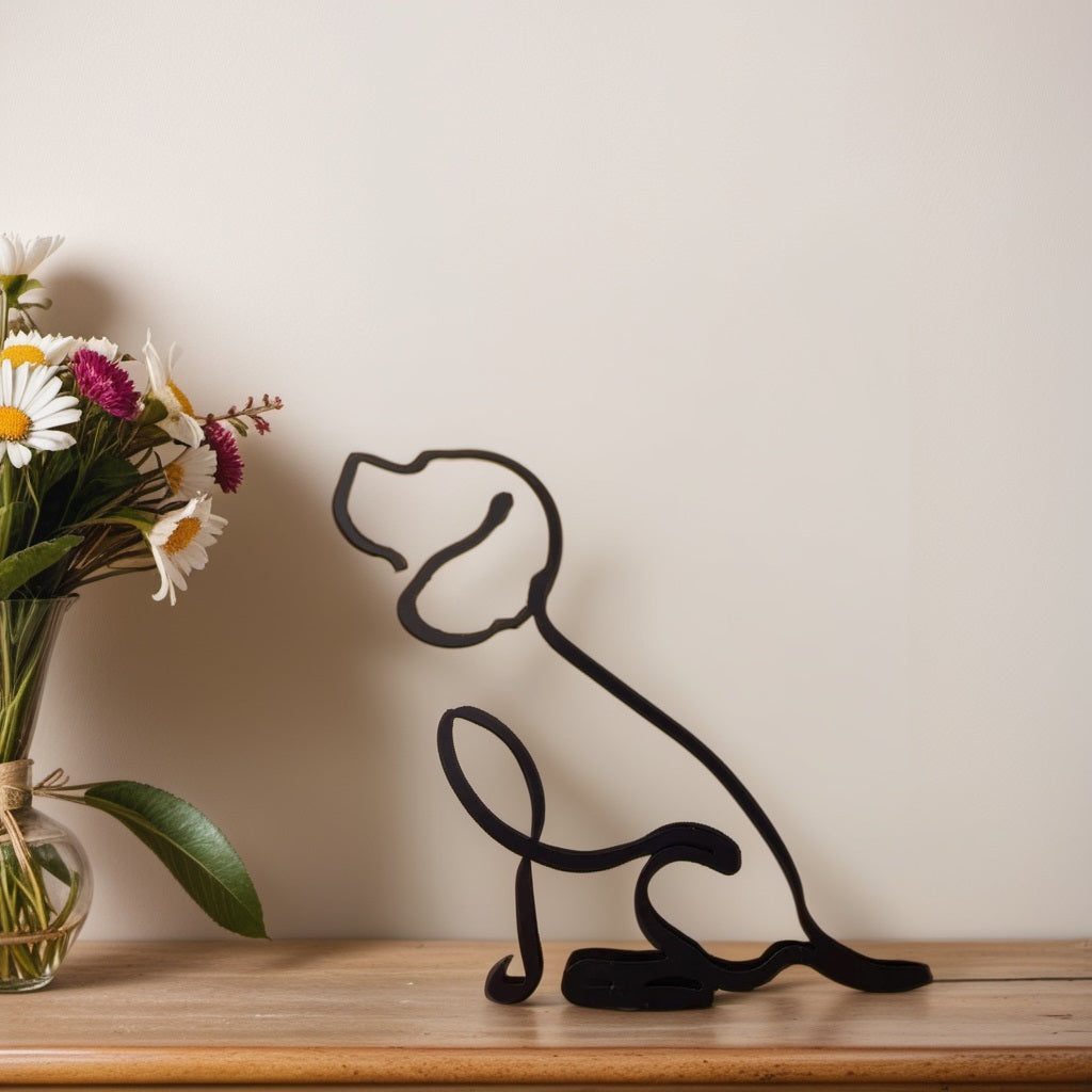 CanineArt – Abstrakta Hundstatyer med Konstnärlig Design