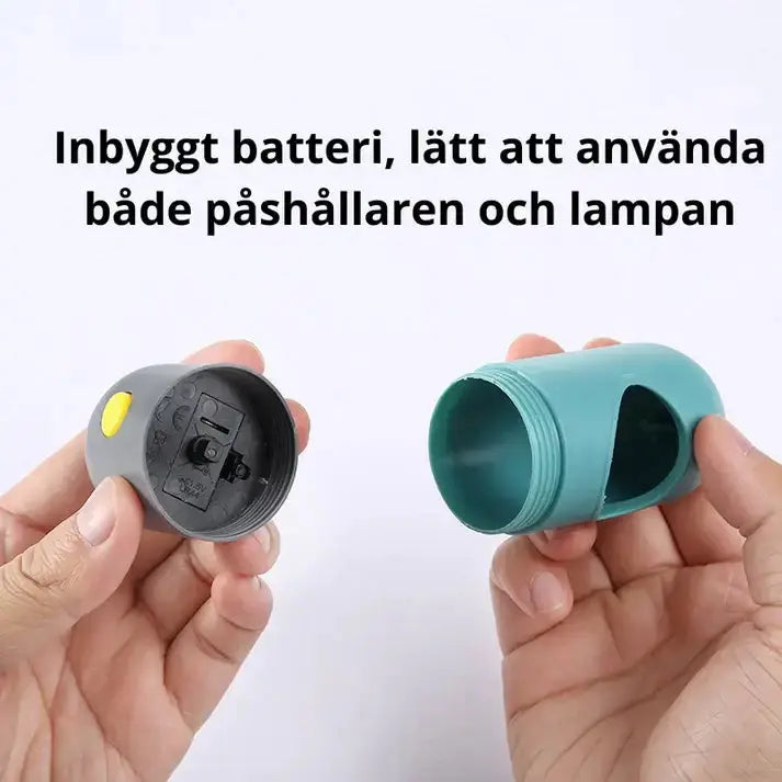 HundPlock™ – Smidig Hållare för Hundbajspåsar med LED-lampa