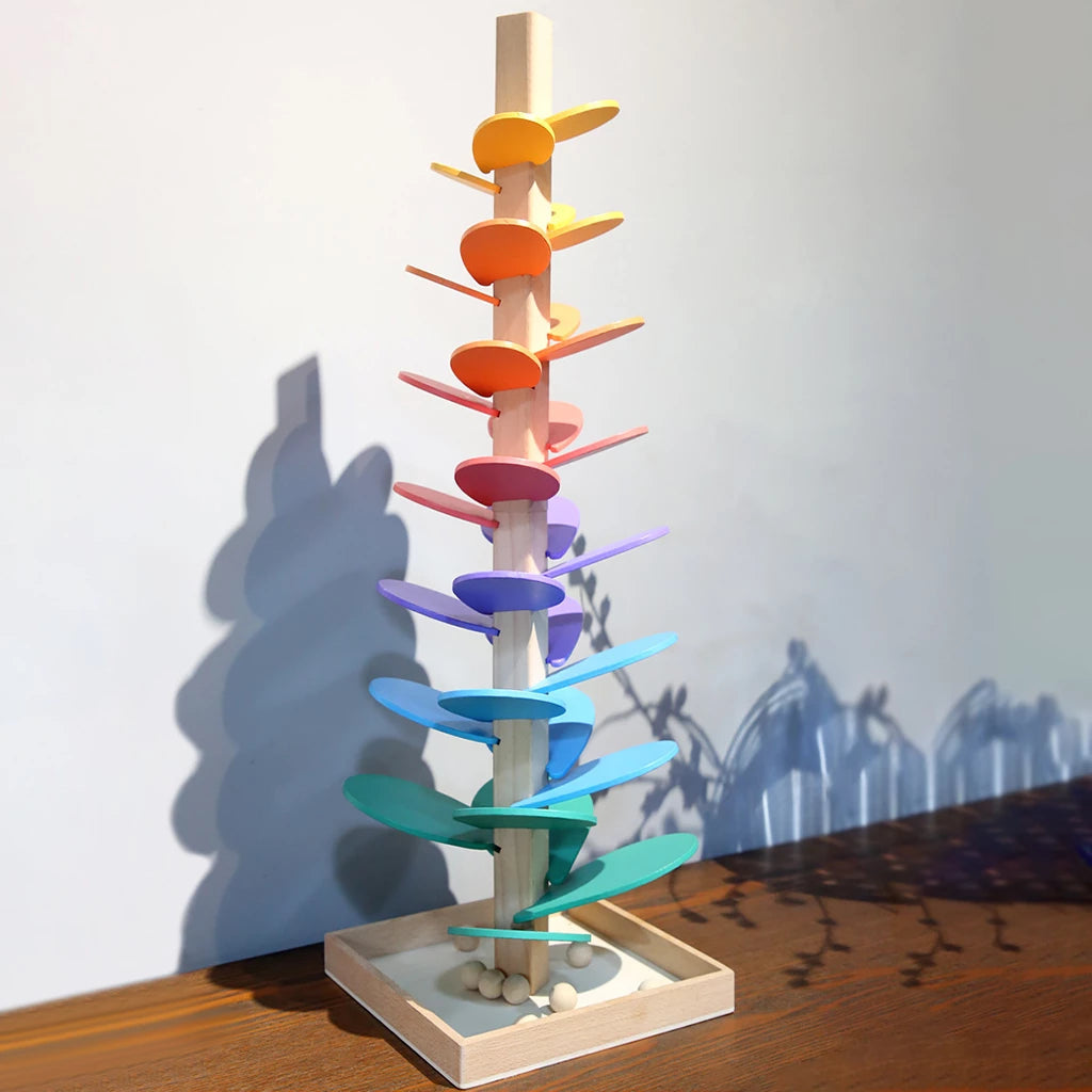 ColorRoll – Lärande Marble Run med regnbågseffekt