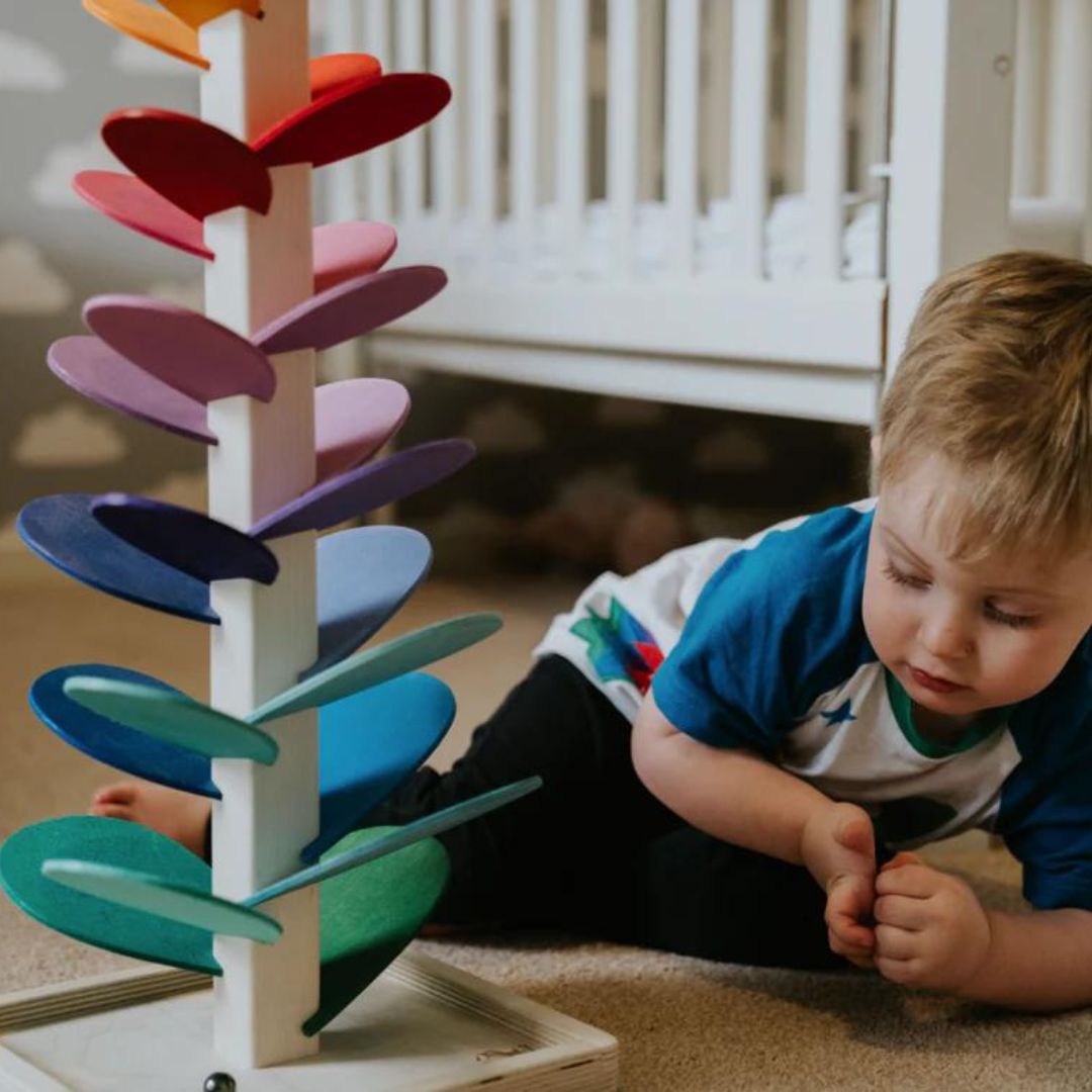 ColorRoll – Lärande Marble Run med regnbågseffekt