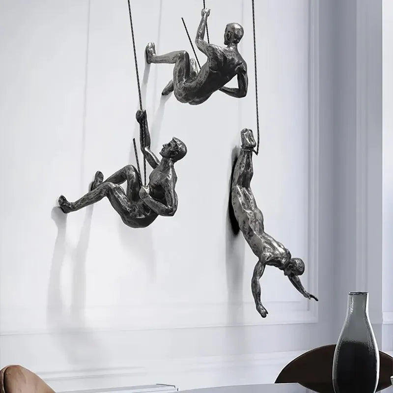 AscendArt – Gravity-Defying Climbers 3D Väggkonstuppsättning