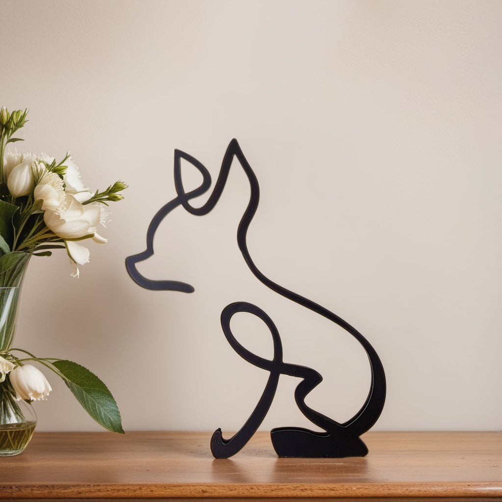 CanineArt – Abstrakta Hundstatyer med Konstnärlig Design