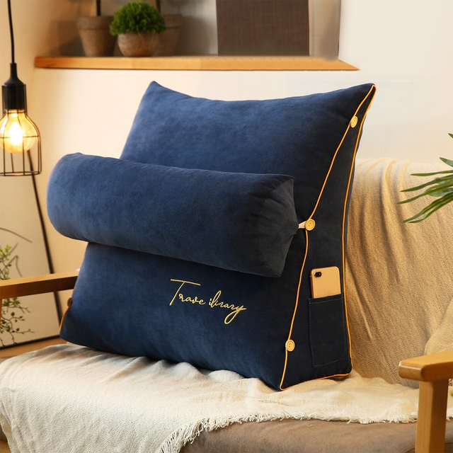 Läskudde med Ryggstöd – Ergonomiskt Ryggkudde för Säng & Soffa