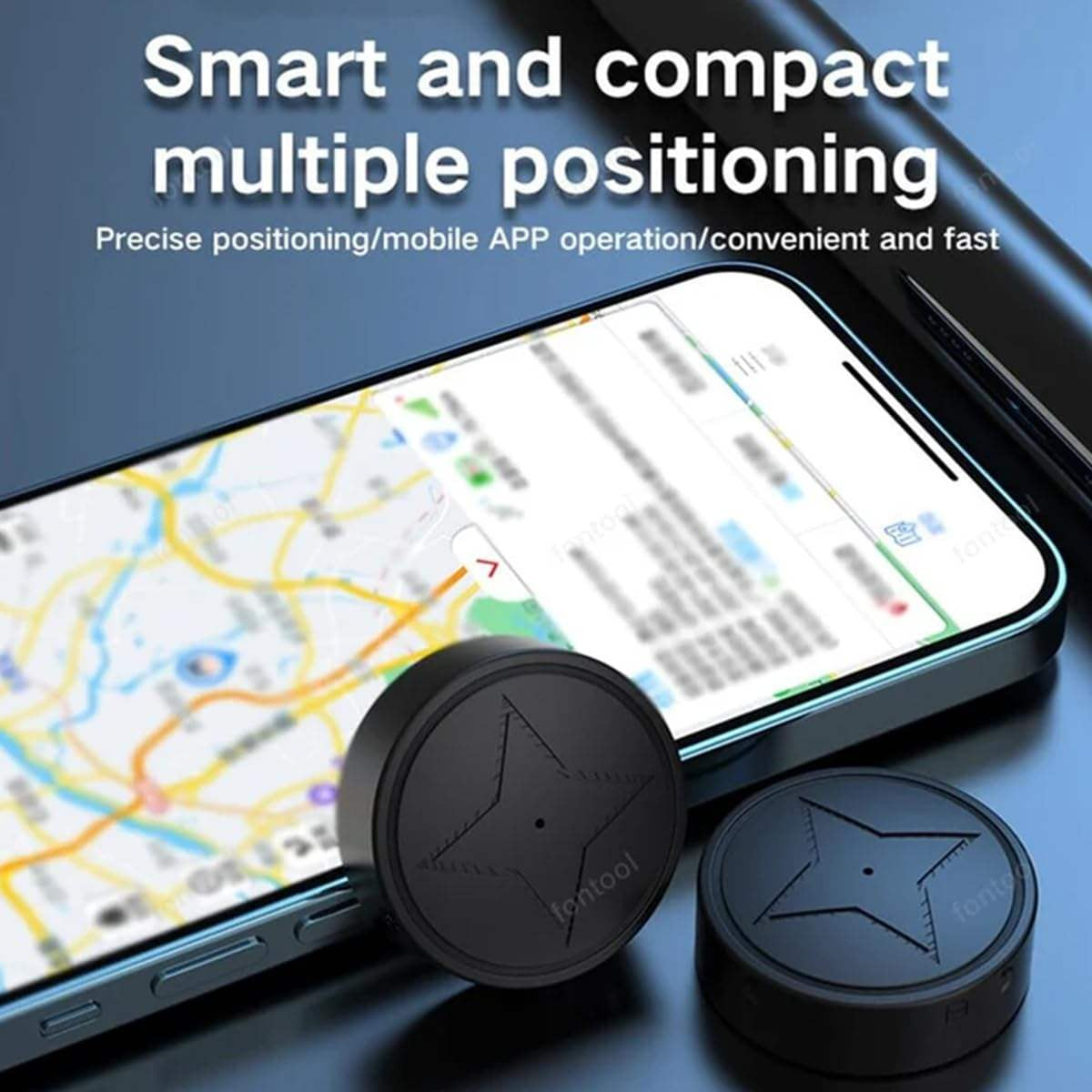 Mini GPS Tracker med Stark Magnet – Realtidsspårning för Fordon, Värdesaker & Trygghet