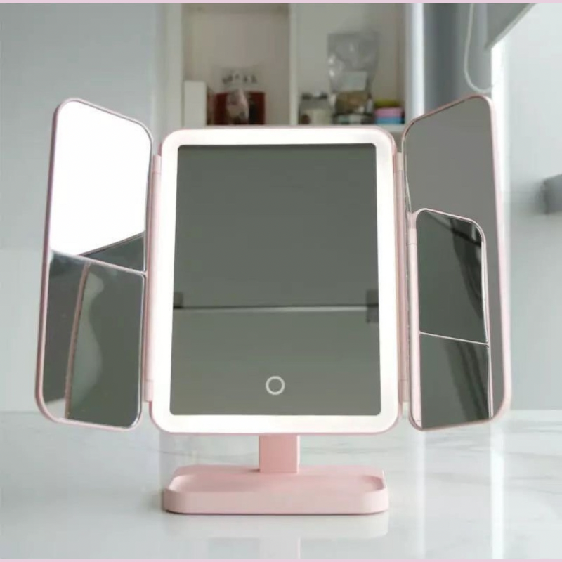 GlowMirror – Sminkspegel med Justerbar LED-belysning för Felfri Sminkning