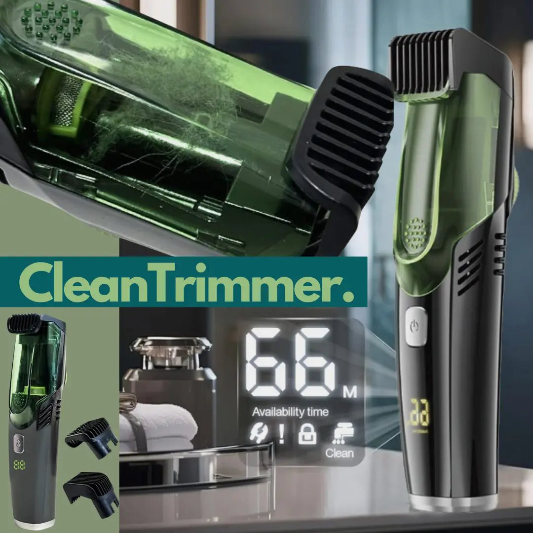 Hårtrimmer med Vakuumsug för Skägg och Kroppshår
