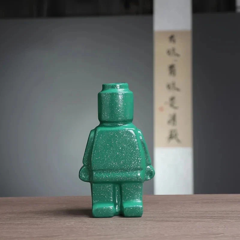 BrickVase – Keramisk Vas med Lekfull Design