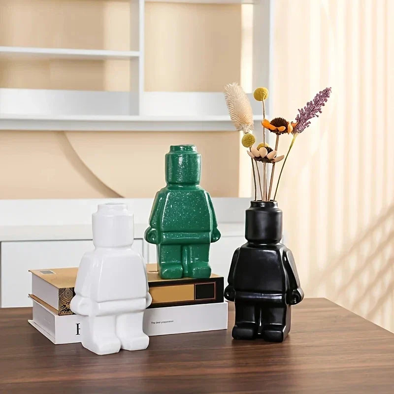 BrickVase – Keramisk Vas med Lekfull Design