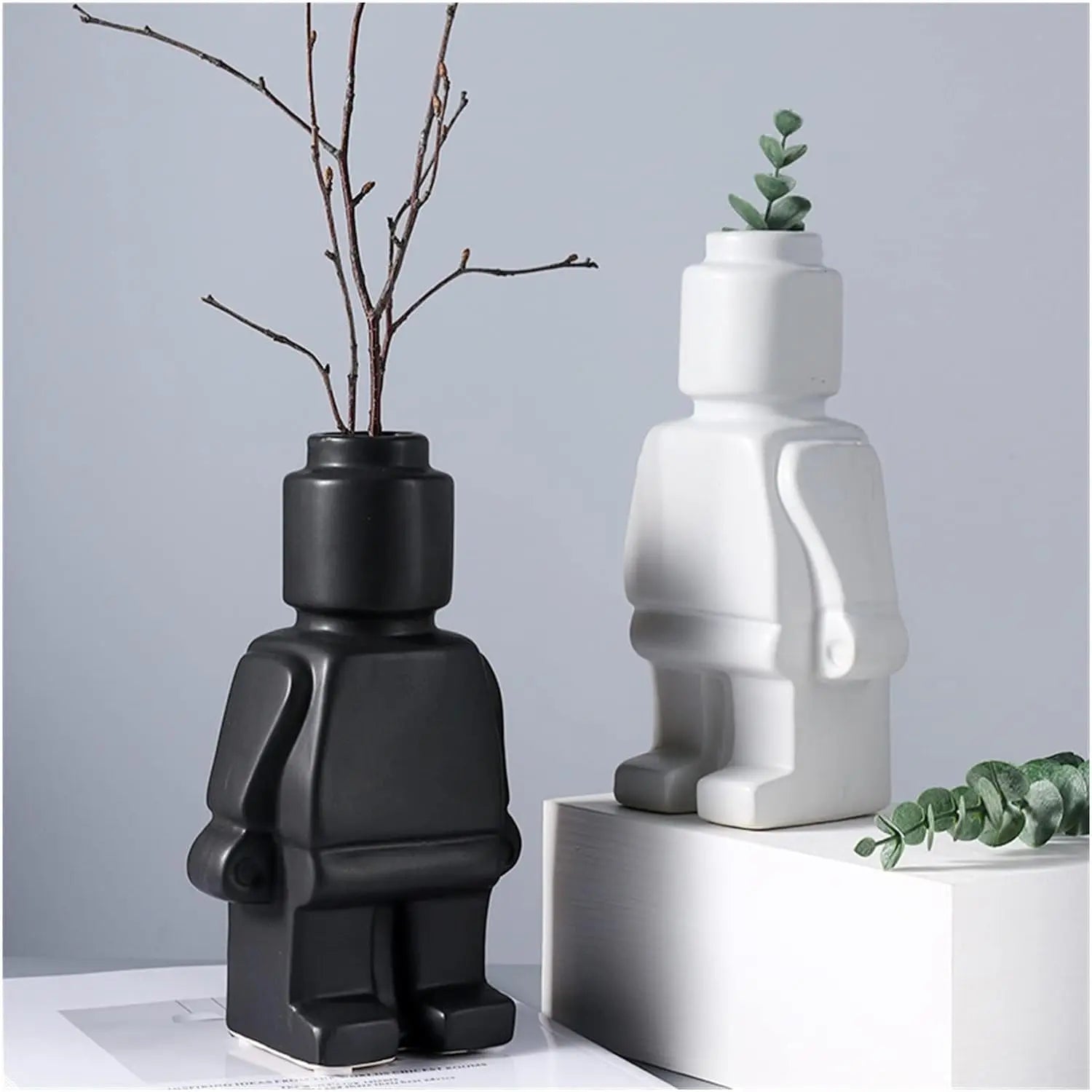 BrickVase – Keramisk Vas med Lekfull Design