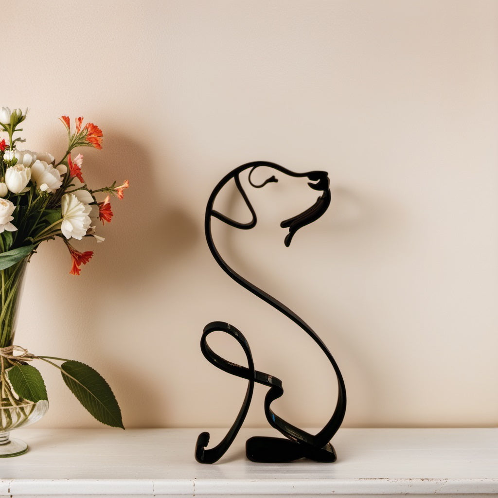 CanineArt – Abstrakta Hundstatyer med Konstnärlig Design