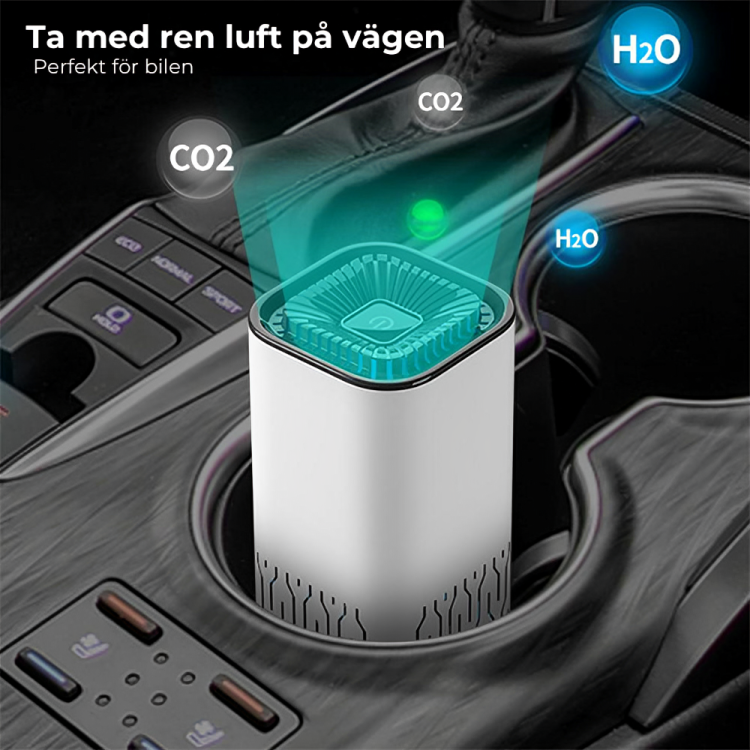 Bärbar Luftrenare - Ren Luft Var du Vill – För Hem, Bil och Husdjur