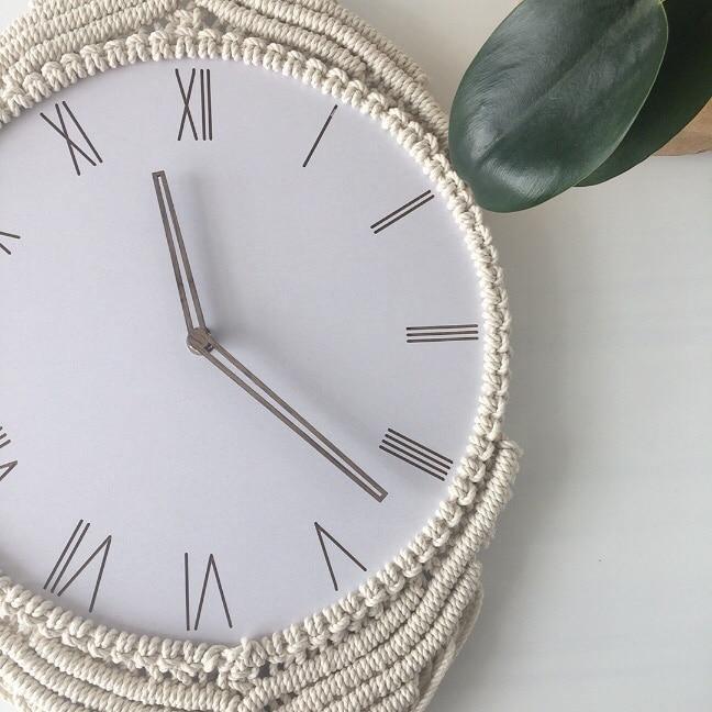 Soluna Väggklocka | Bohemisk och elegant tidlös design
