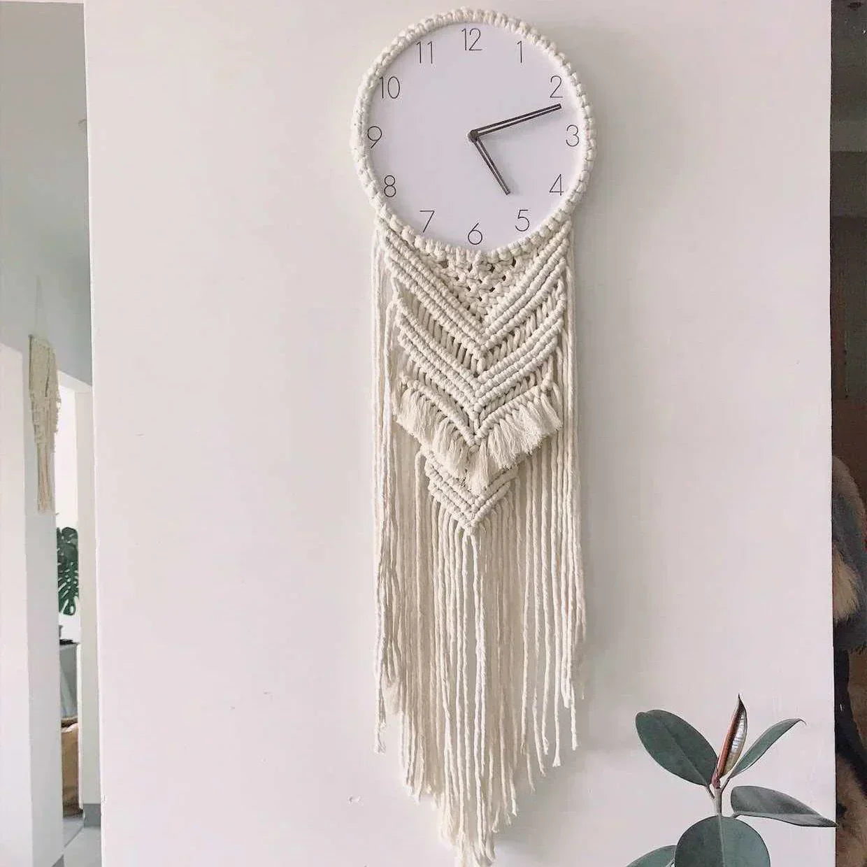 Soluna Väggklocka | Bohemisk och elegant tidlös design