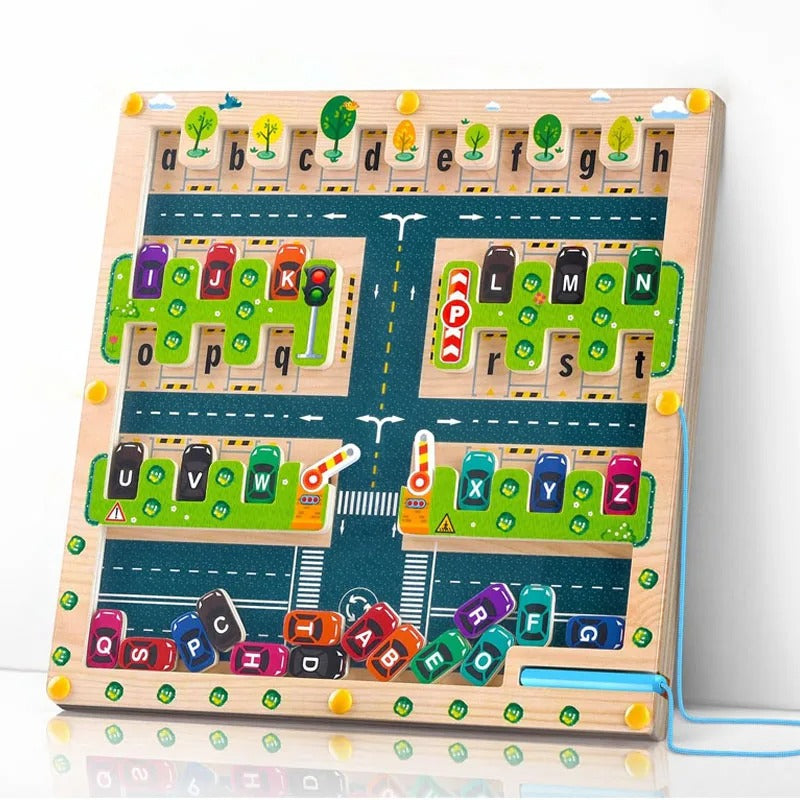 Montessori Magnetisk Alfabet Labyrint