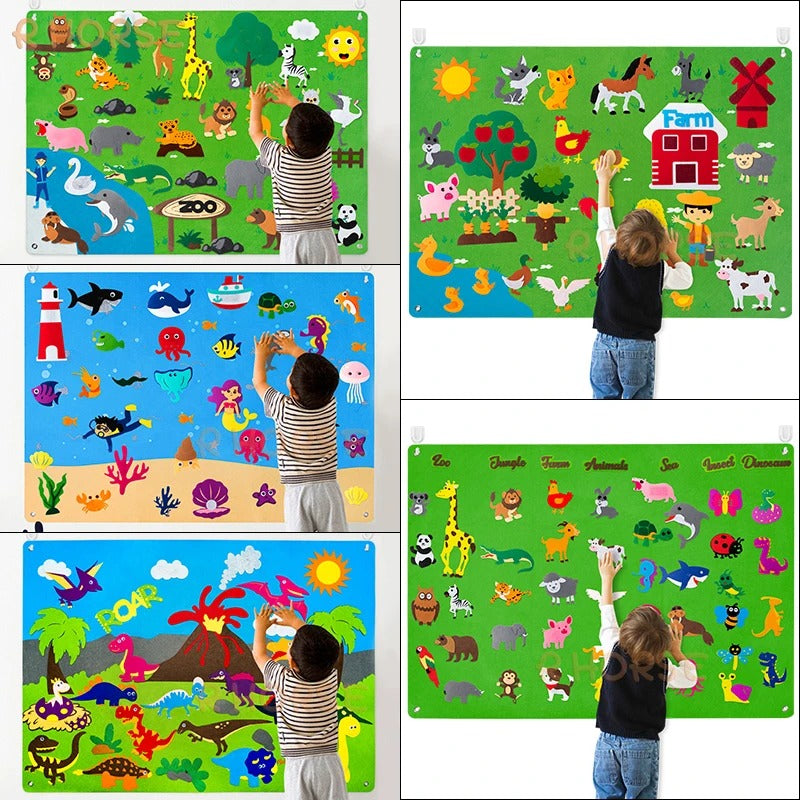 StoryPlay™ – Interaktiv Filtbräda för Barn - Kreativ Lek & Lärande