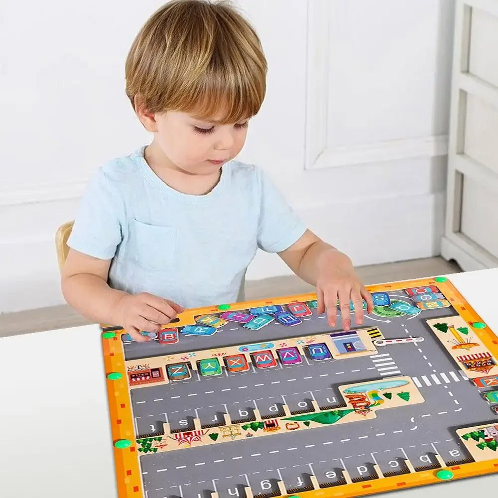 Montessori Magnetisk Alfabet Labyrint