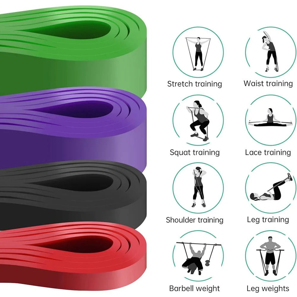 Resistance Bands - Heavy Duty Latex för Hem- och Gymträning
