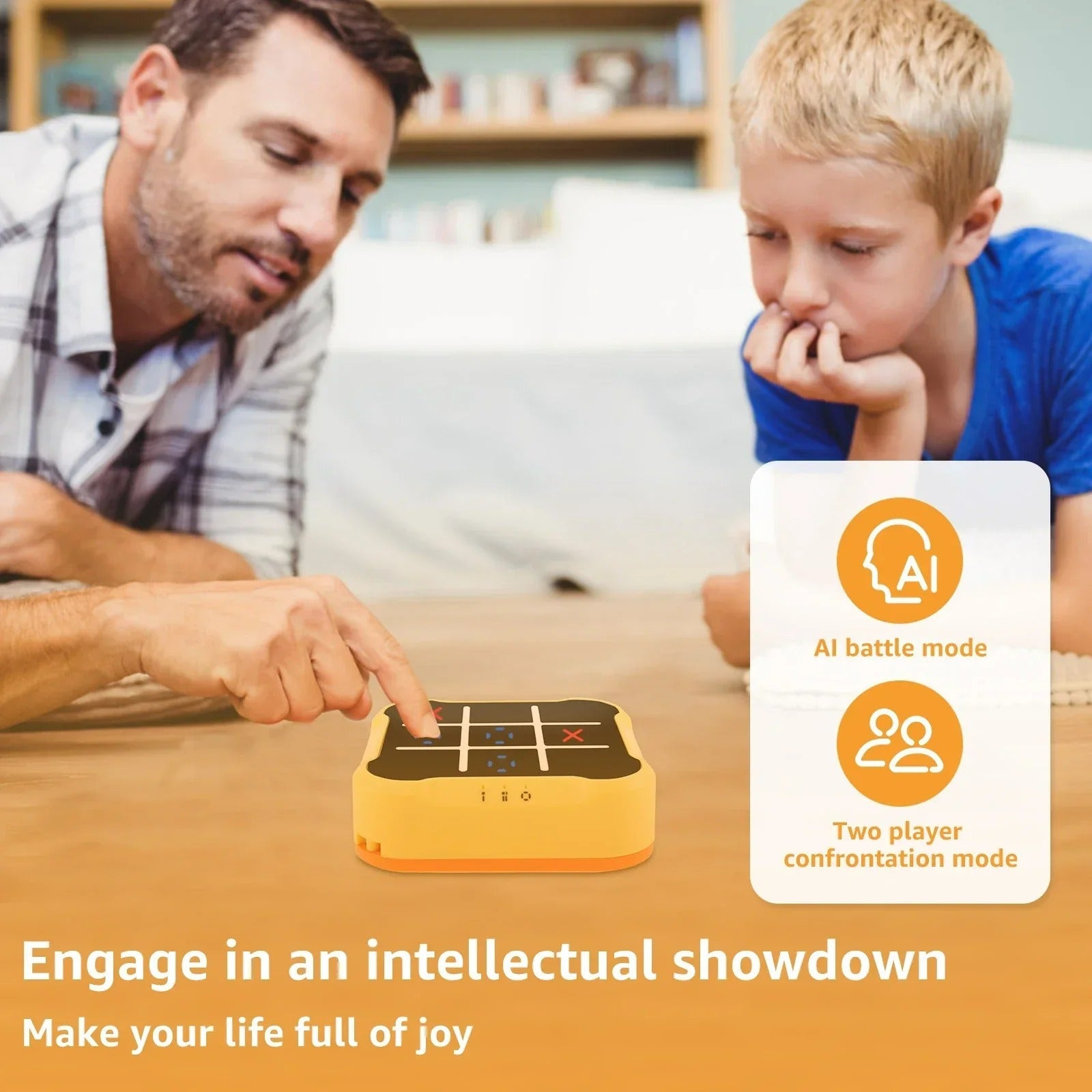 TicTacTech™-Electronisk Tic-Tac-Toe spel – Bärbart Minnesspel för Barn och Vuxna