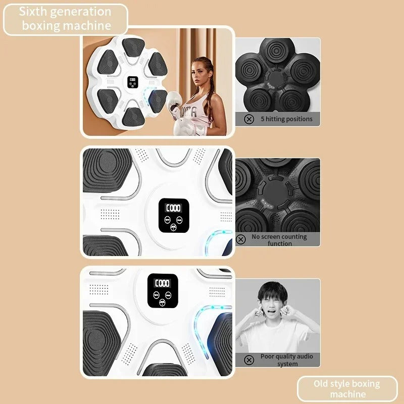 Smart Music Boxing Maskin – Innovativ Träningspartner för Hela Familjen