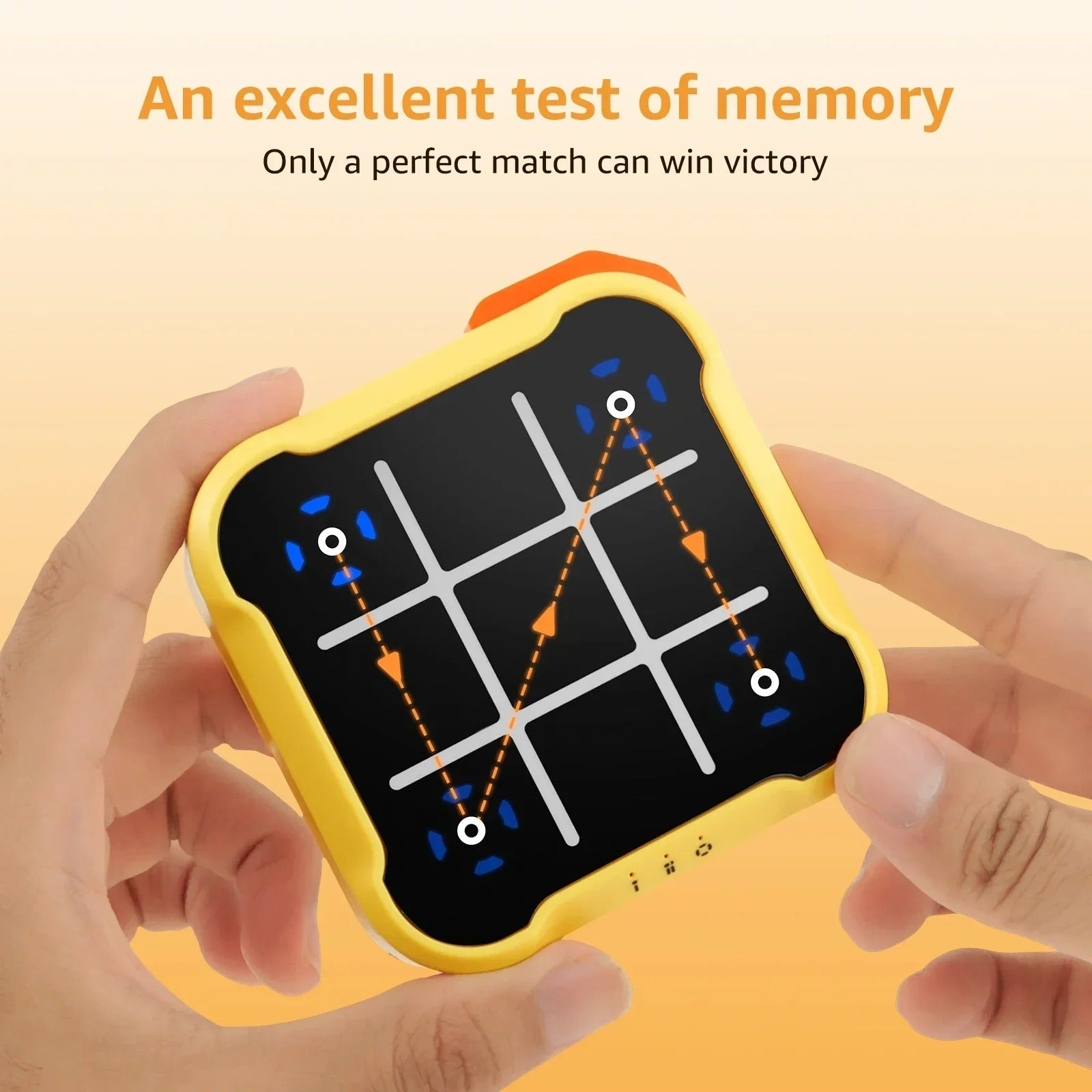 TicTacTech™-Electronisk Tic-Tac-Toe spel – Bärbart Minnesspel för Barn och Vuxna