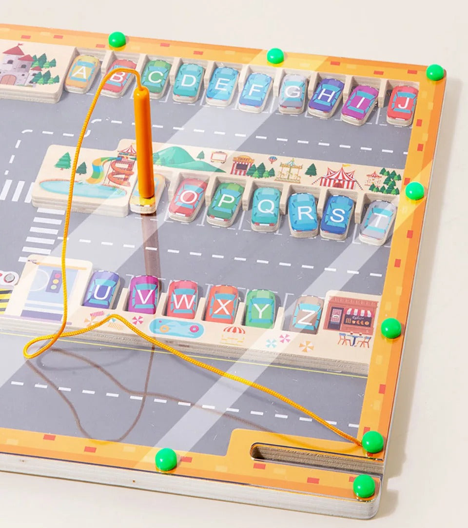Montessori Magnetisk Alfabet Labyrint