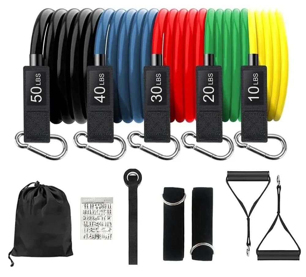 Resistance Bands Set – Mångsidigt Träningsset för Hemgym och Fitness