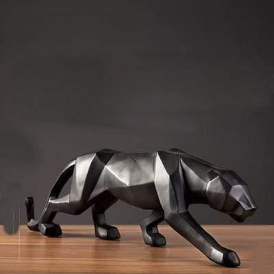 PantheraGeometri – Geometrisk Panther Skulptur